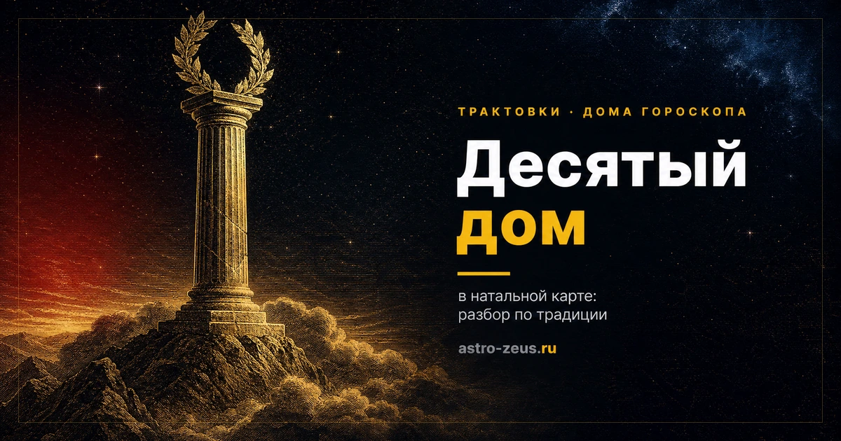 Колонна с лавровым венком на вершине горы над облаками